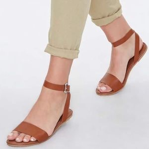 FAUX LEATHER SANDALS